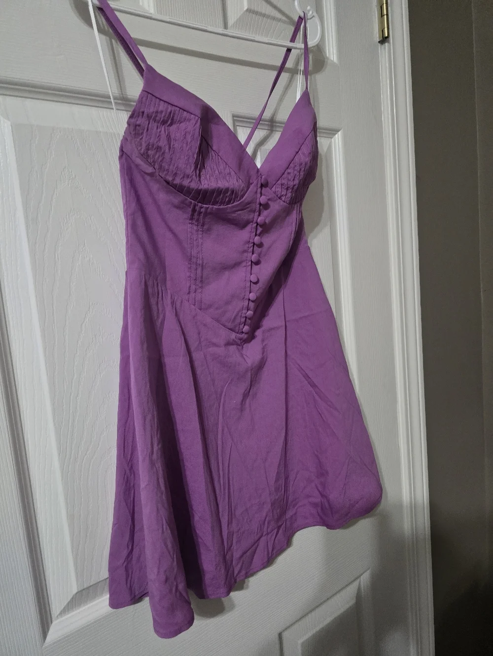 Hello Molly Value You Bustier Style Strappy Open Back Lavender Mini Dress, EUC! - Picture 4 of 13